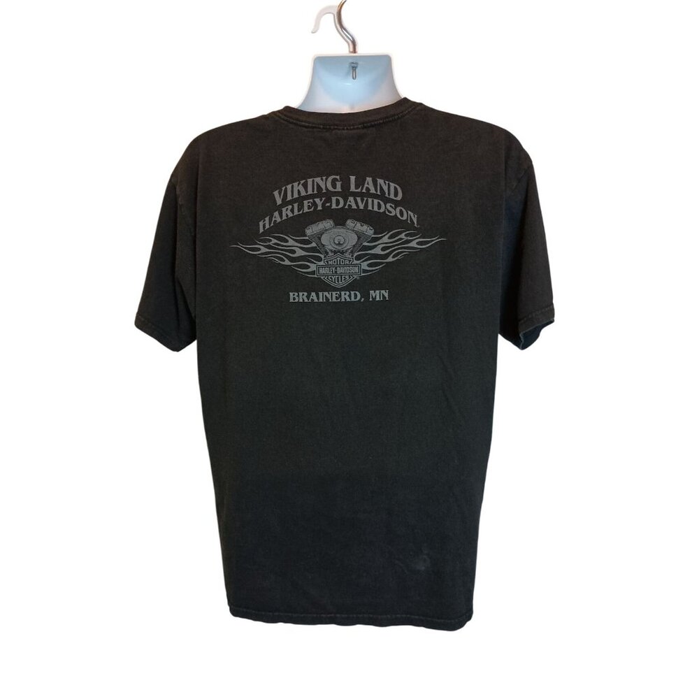 Harley Davidson Viking Land Brainerd,MN T-Shirt Men's Sz. L - Picture 4 of 9